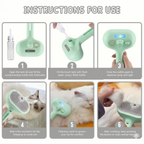 3-in-1 Nano-Mist Pet Steam Brush | The Ultimate Waterless Grooming Kit