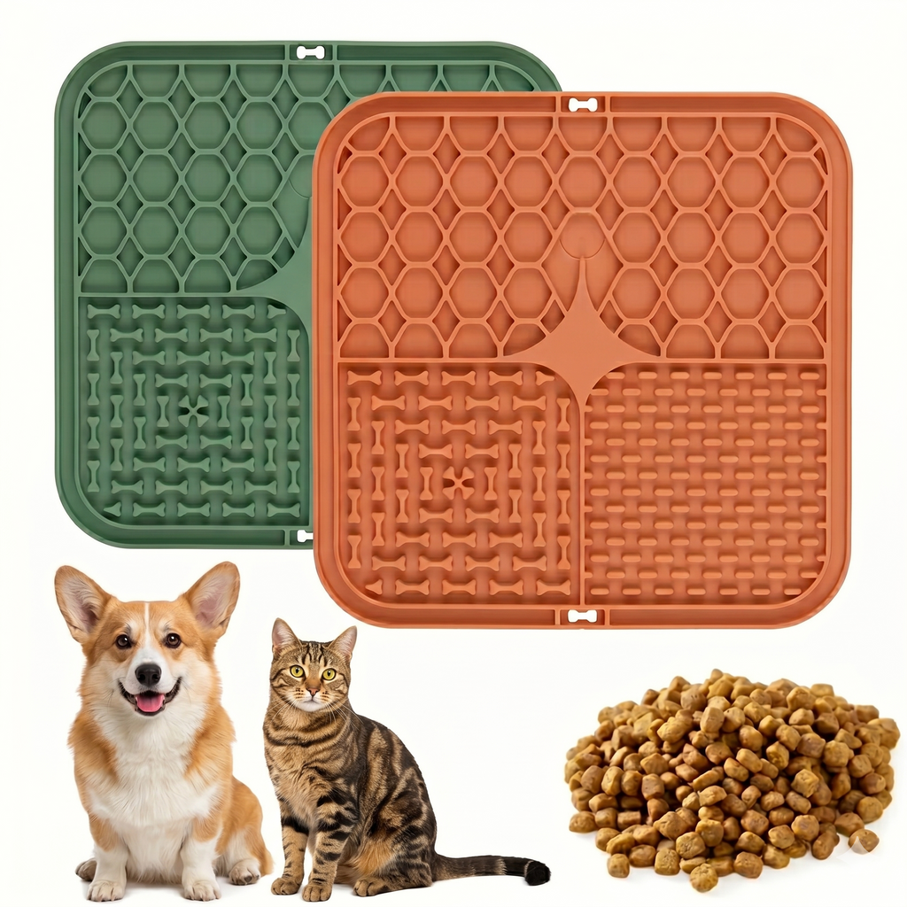 Paws-on-Puzzles Pet Lick &amp; Slow-Feeder Mat