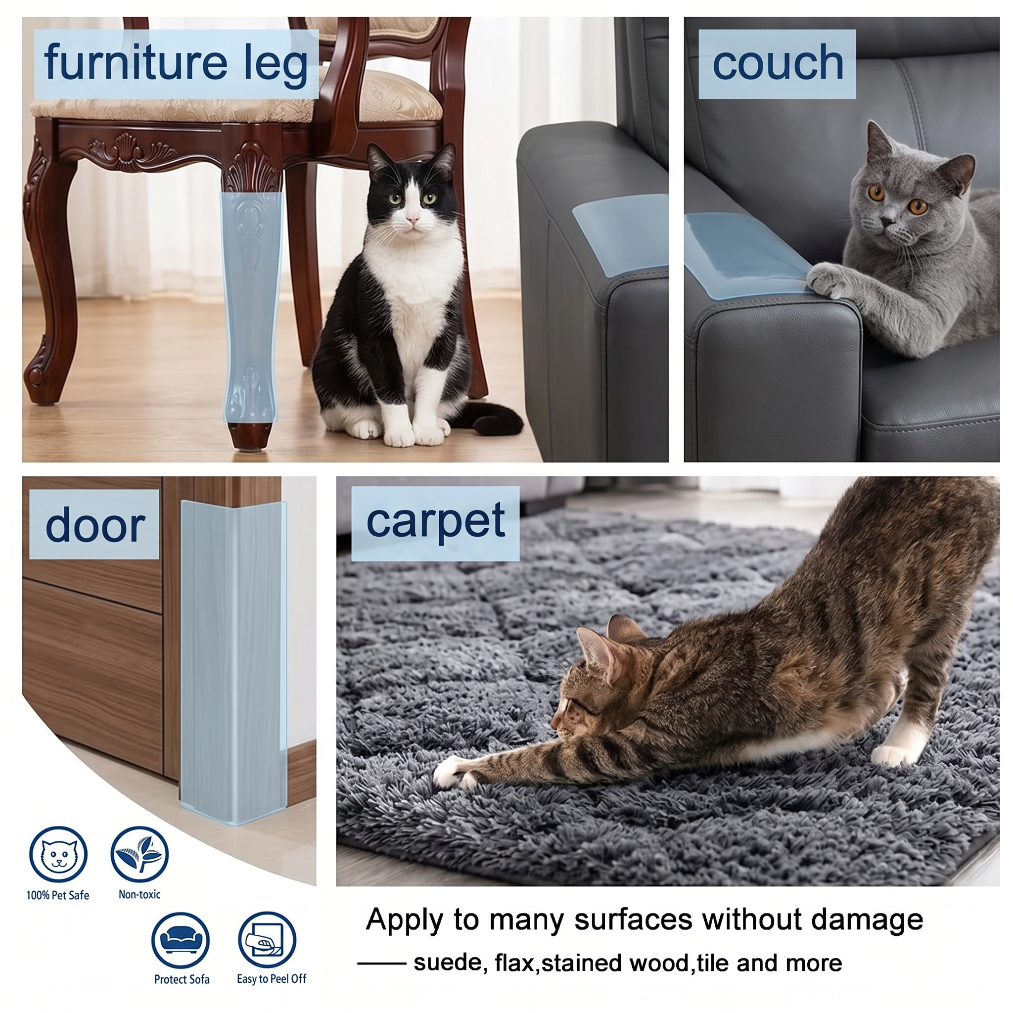 Cat Scratch Sofa Protection Pads
