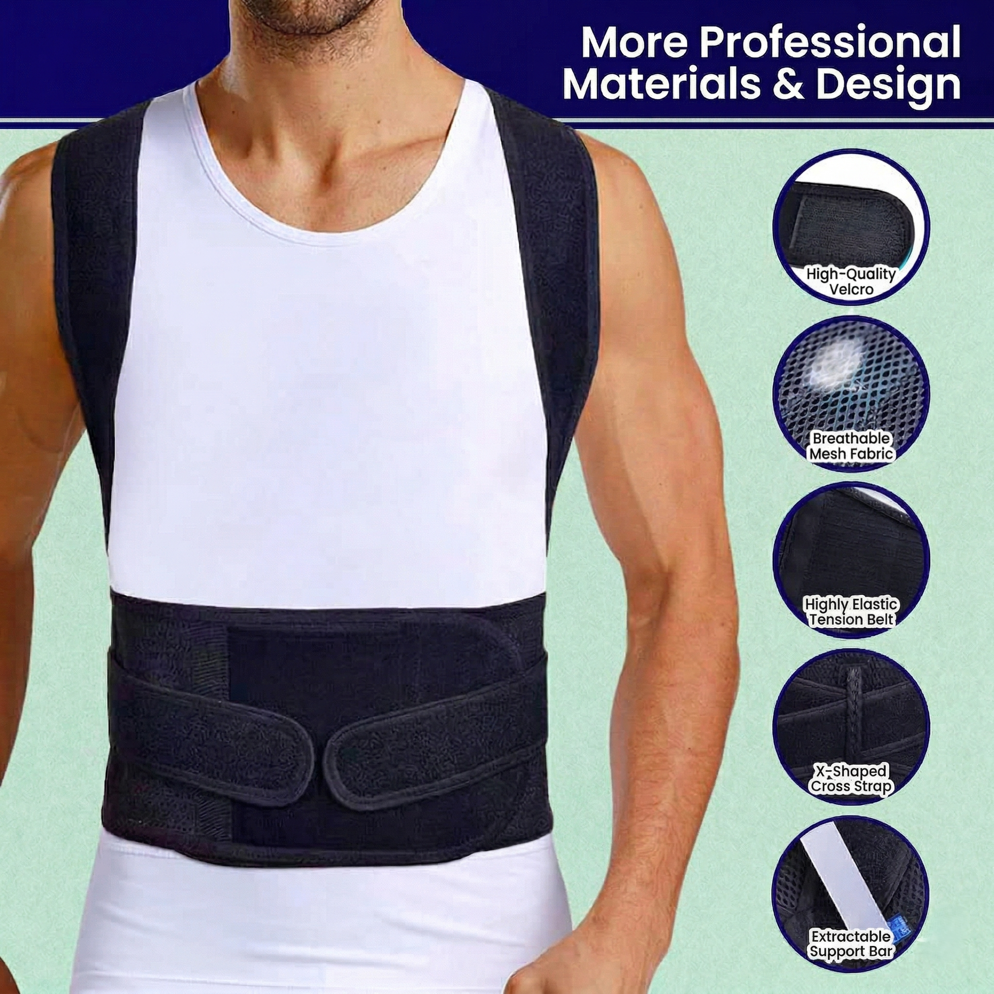 Upgraded Posture Corrector Back Brace for Men and Women