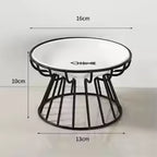 Pet Ceramic Bowl Nordic High Footed Ceramic Cat Food Bowl Snack Can Plate Anti Overturning Kitten Puppy Food Water Feeding Bowl