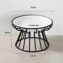 Pet Ceramic Bowl Nordic High Footed Ceramic Cat Food Bowl Snack Can Plate Anti Overturning Kitten Puppy Food Water Feeding Bowl